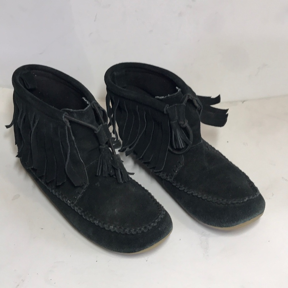 Lucky Brand Black Moccasins sz 9